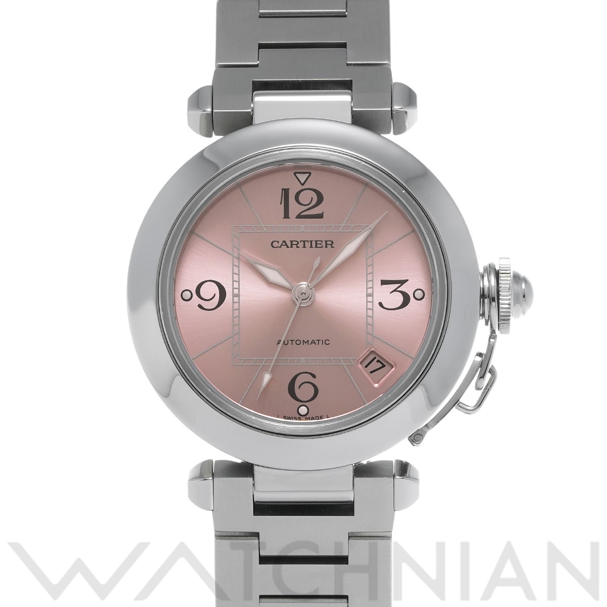 カルティエ パシャC W31075M7 ピンク ユニセックス 時計 【中古】【wristwatch】