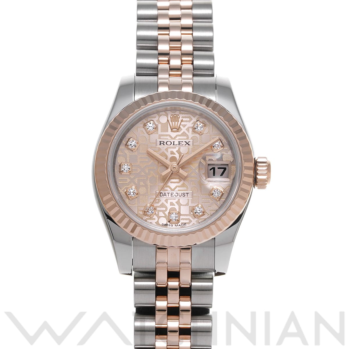 ロレックス レディ デイトジャスト 26 179171G ピンクコンピュータ/ダイヤモンド レディース 時計 【中古】【wristwatch】