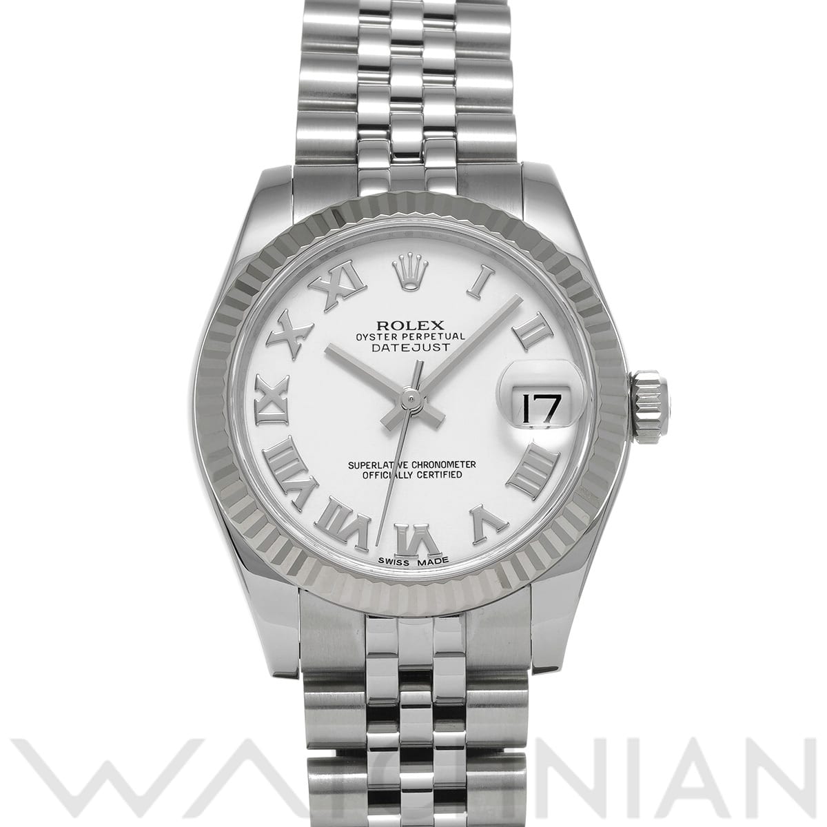 ロレックス デイトジャスト 31 178274 ホワイト ユニセックス 時計 【中古】【wristwatch】