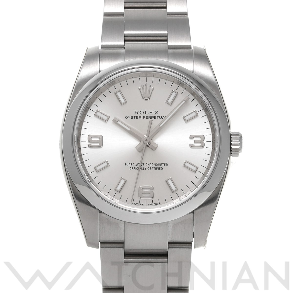 ロレックス オイスターパーペチュアル 34 114200 シルバー メンズ 時計 【中古】【wristwatch】