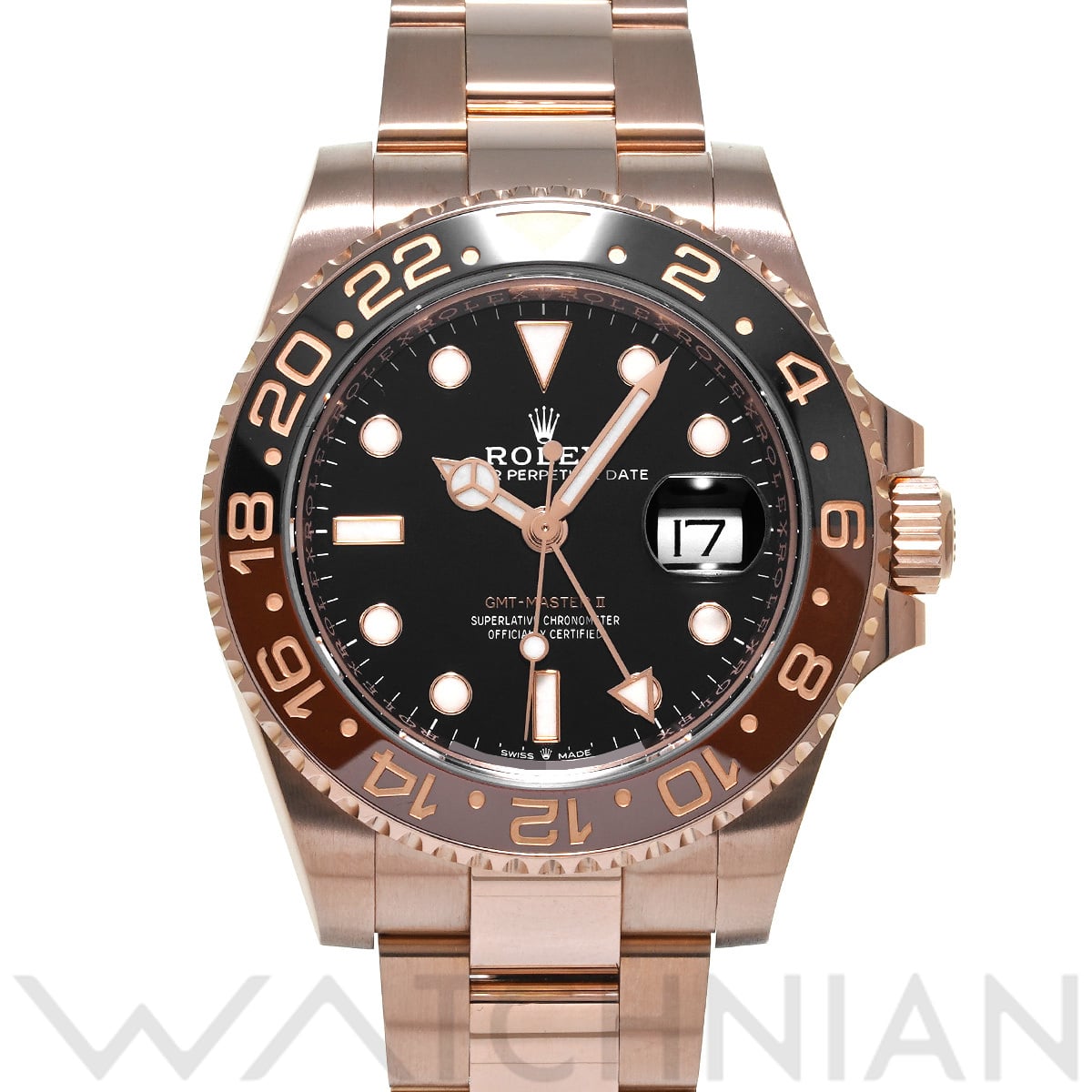 ロレックス GMTマスターII 126715CHNR ブラック メンズ 時計 【中古】【wristwatch】