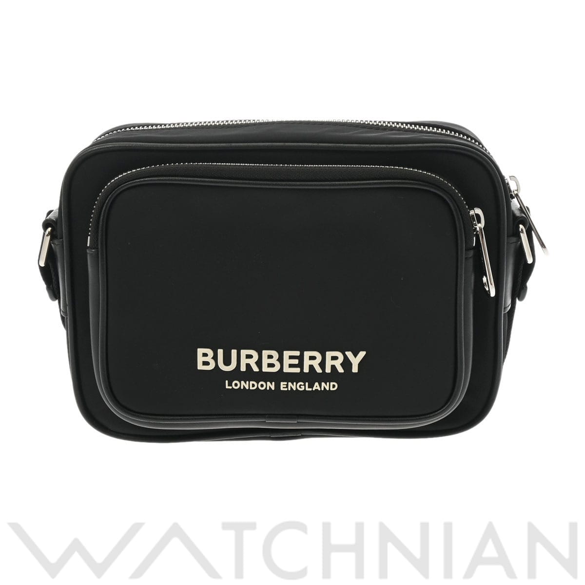 バーバリー ブラック/シルバー金具 8049094 ナイロン レディース バッグ 【中古】【bag】