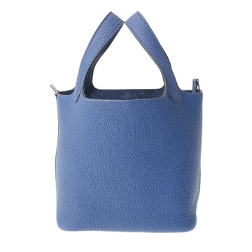 エルメス ピコタンロック PM  ブルーサフィール/パラジウム金具 トリヨンモーリス レディース バッグ 【中古】【bag】