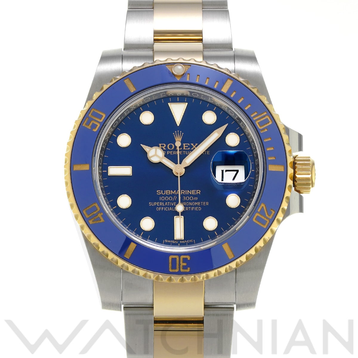 ロレックス サブマリーナ デイト 116613LB ブルー メンズ 時計 【中古】【wristwatch】