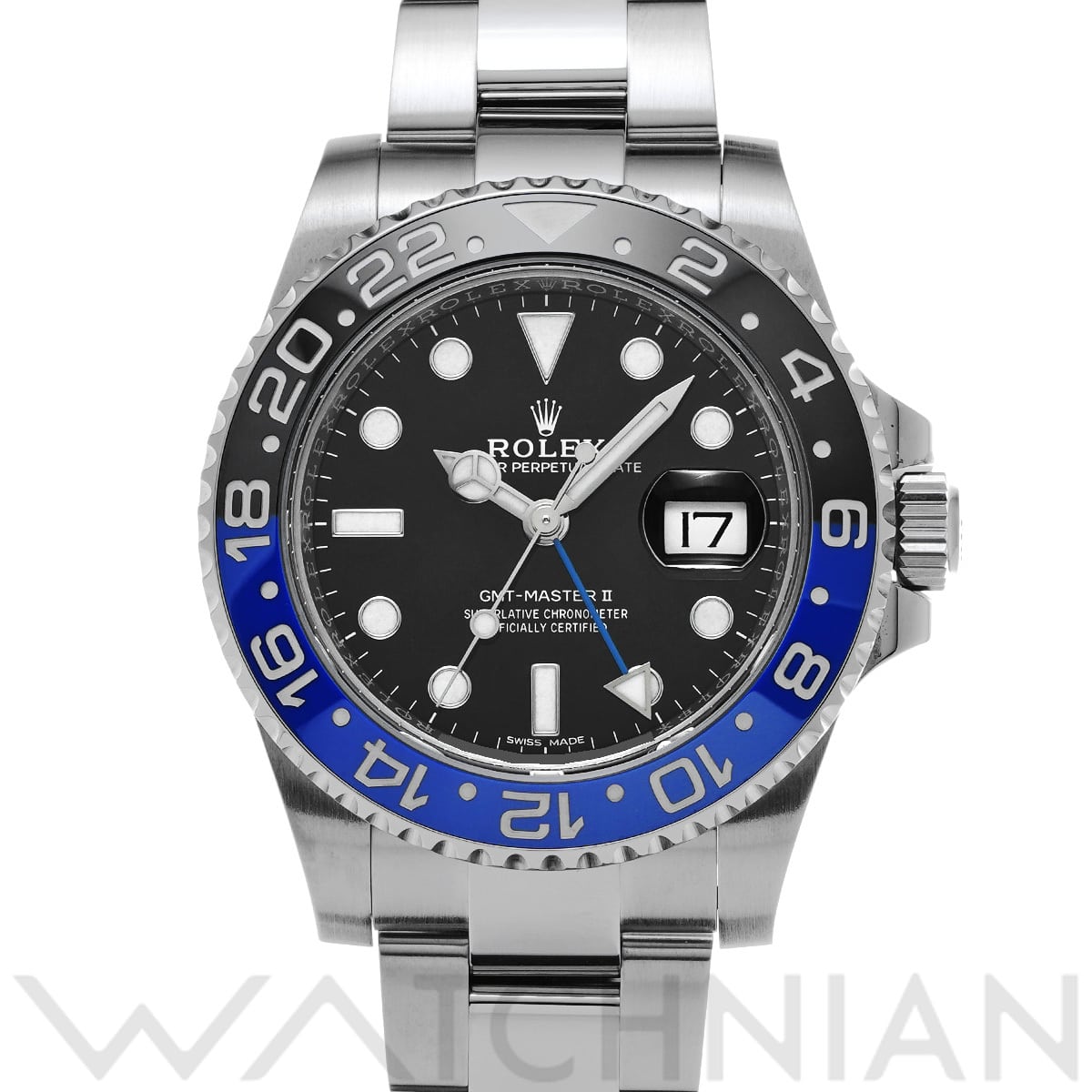 ロレックス GMTマスターII 116710BLNR ブラック メンズ 時計 【中古】【wristwatch】