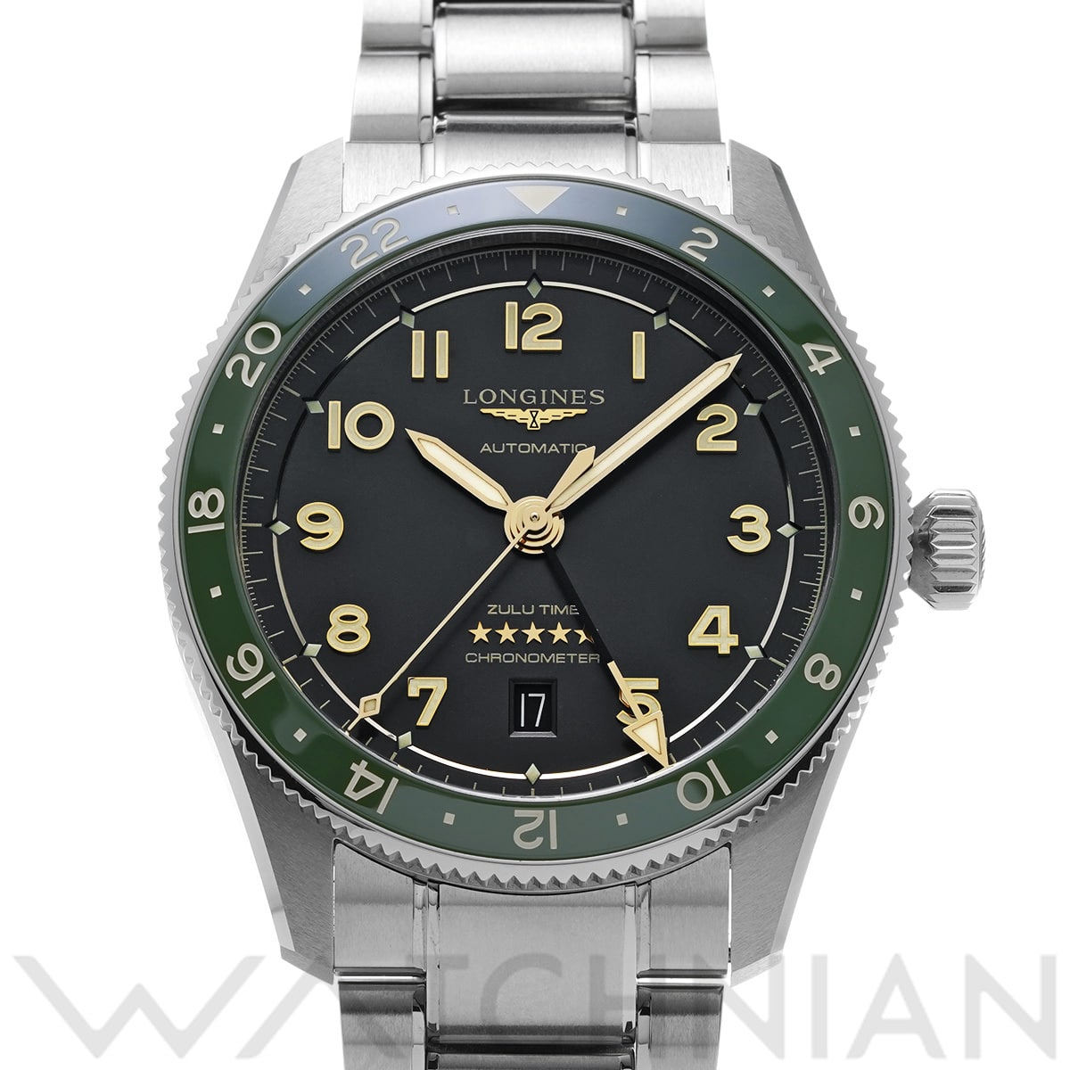 ロンジン スピリット ズールータイム L3.812.4.63.6 アンスラサイト メンズ 時計 【中古】【wristwatch】