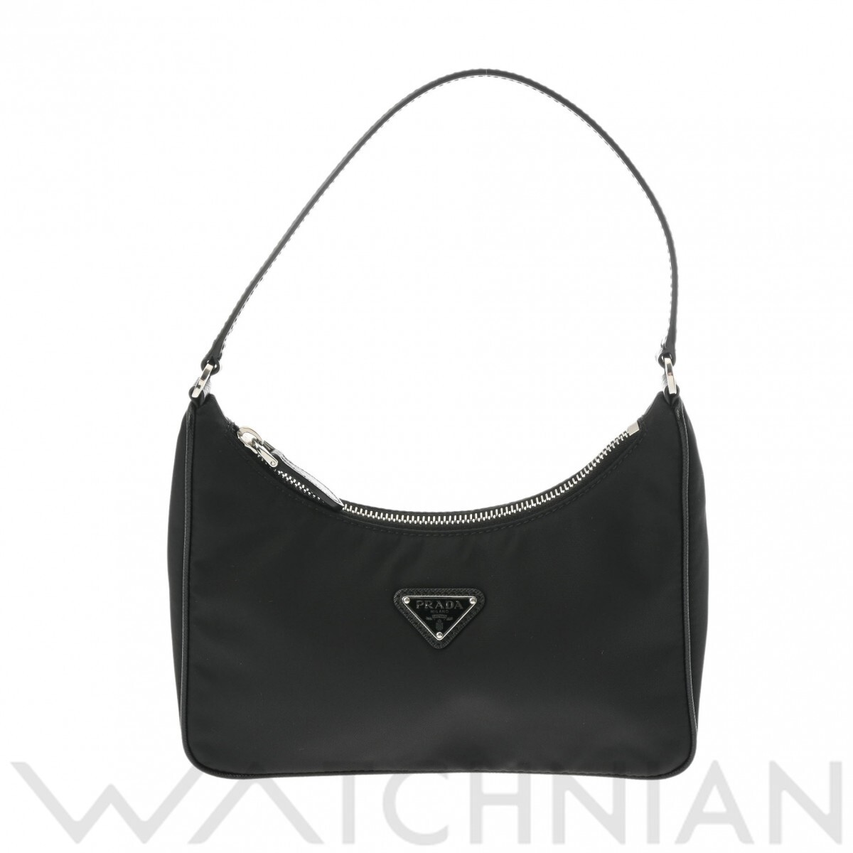 プラダ Re-Edition 2005  ミニバッグ ブラック/シルバー金具 1NE204 ナイロン レディース バッグ 【中古】【bag】