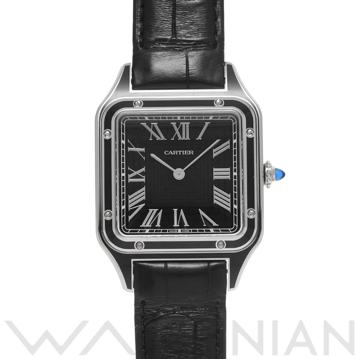 カルティエ サントス デュモン LM WSSA0046 ブラック メンズ 時計 【中古】【wristwatch】