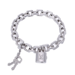 ルイ ヴィトン ブラスレ パドロックキー シルバー K18ホワイトゴールド WG レディース ジュエリー 【中古】【jewelry】