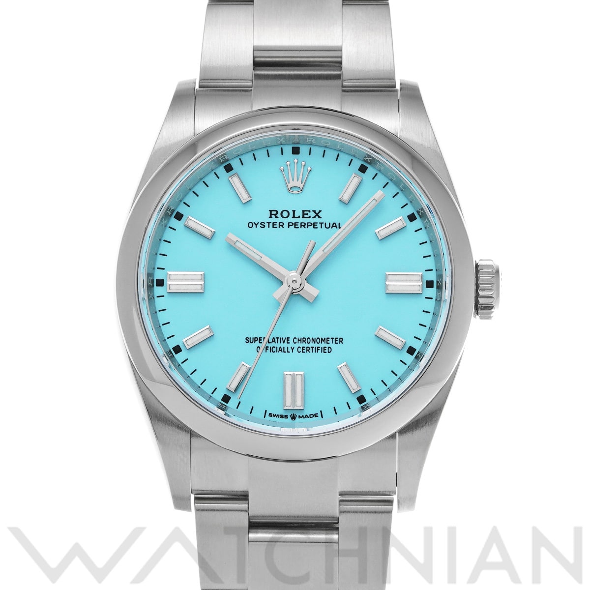 ロレックス オイスターパーペチュアル 36 126000 ターコイズブルー メンズ 時計 【中古】【wristwatch】