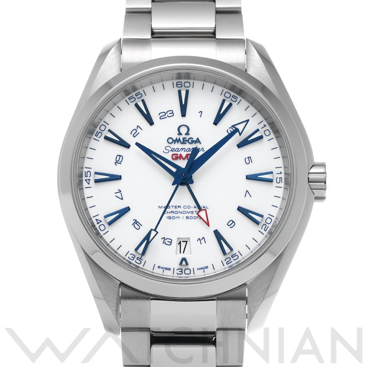 オメガ シーマスター アクアテラ グッドプラネット マスターコーアクシャル GMT 231.90.43.22.04.001 ホワイト メンズ 時計 【中古】【wristwatch】