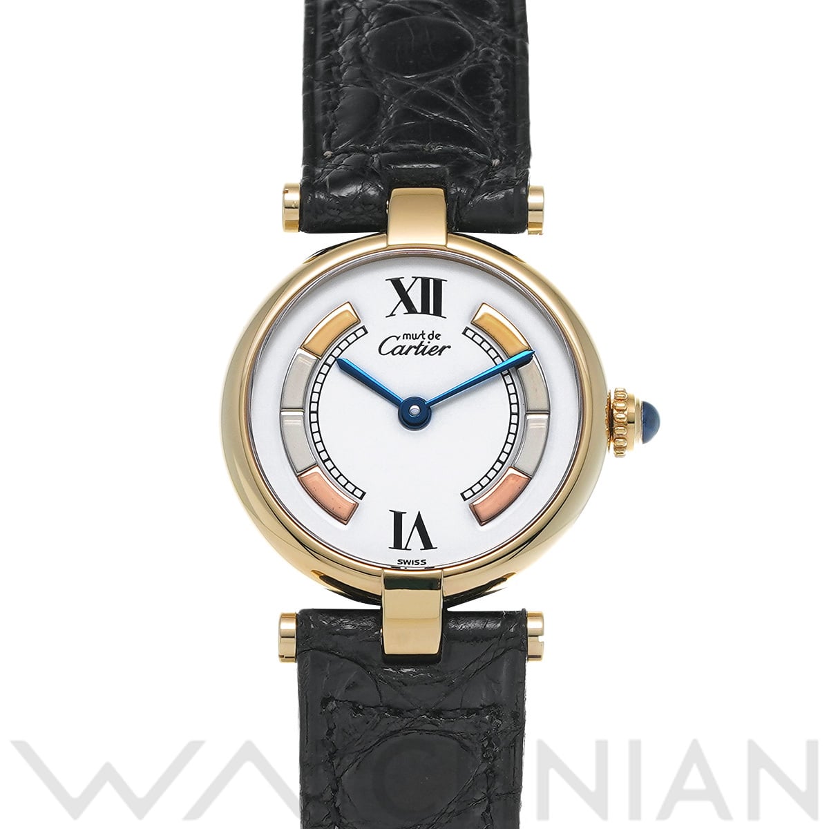 カルティエ マスト ヴァンドーム ヴェルメイユ 590004 ホワイト レディース 時計 【中古】【wristwatch】