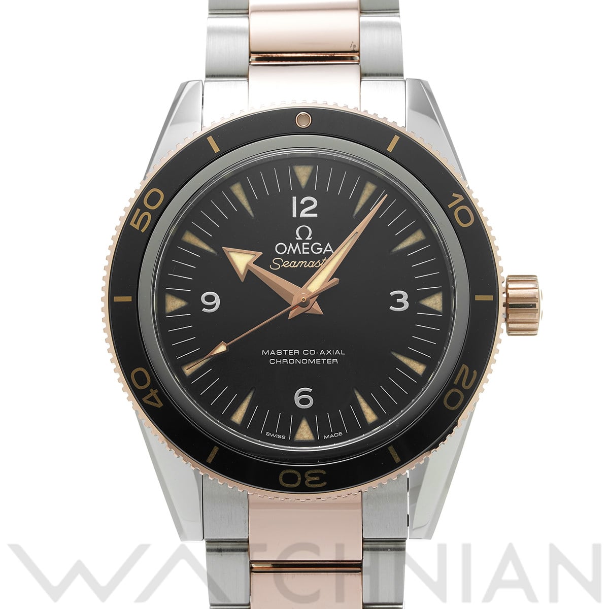 オメガ シーマスター 300 マスターコーアクシャル 233.20.41.21.01.001 ブラック メンズ 時計 【中古】【wristwatch】