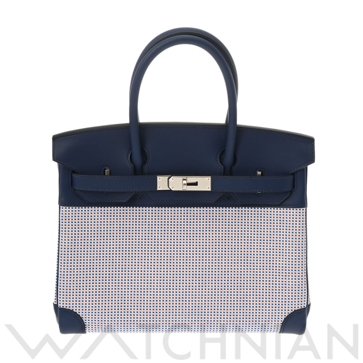 エルメス バーキン 30 エクリュモーヴブルービル/ブルーサフィール/パラジウム金具 ヴォースイフト/トワルキャドリーユ レディース バッグ 【未使用】【bag】