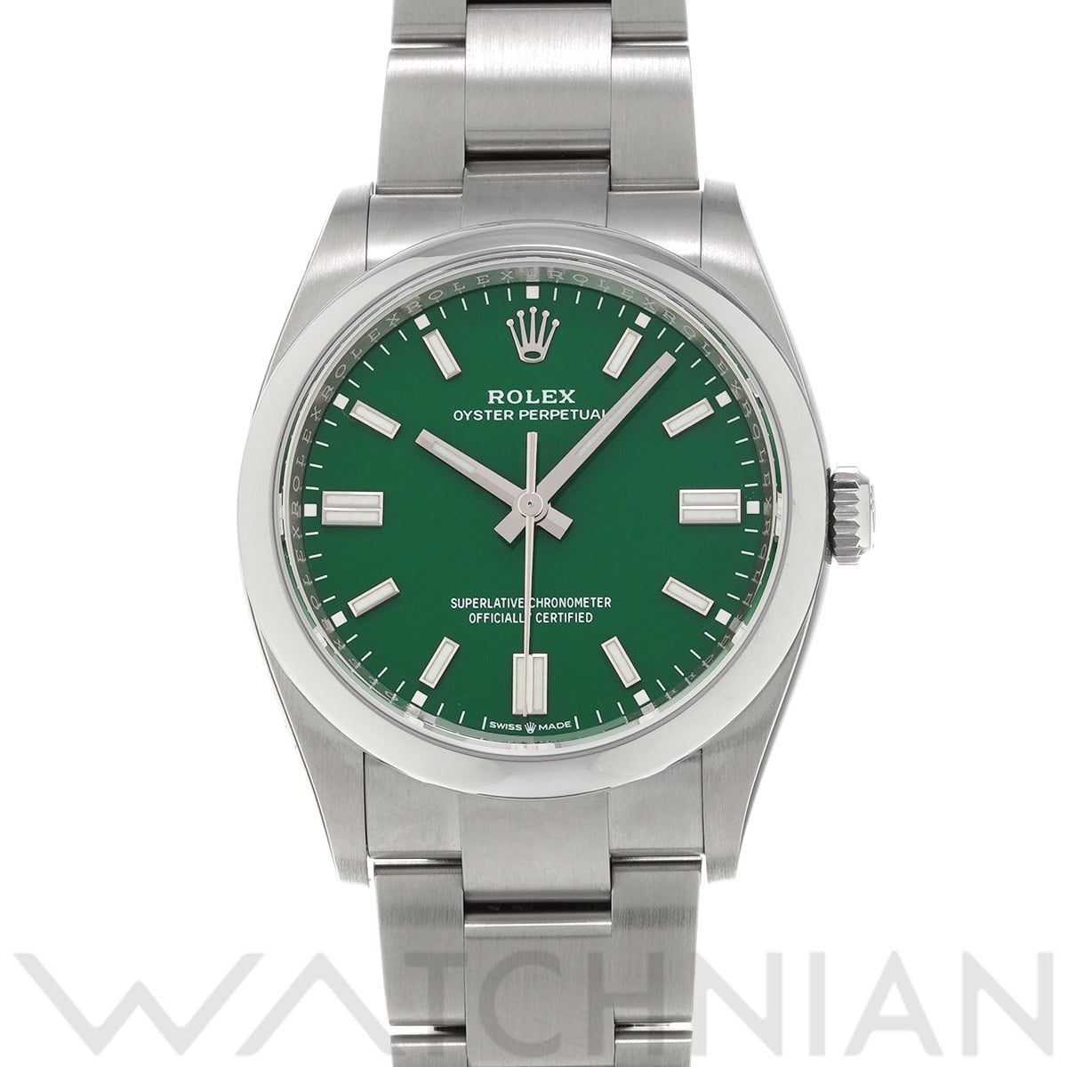 ロレックス オイスターパーペチュアル 36 126000 グリーン メンズ 時計 【中古】【wristwatch】