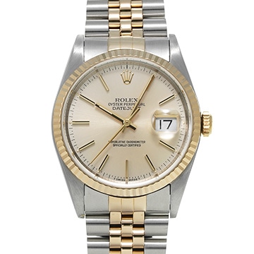 ロレックス デイトジャスト 16233 アイボリー メンズ 時計 【中古】【wristwatch】