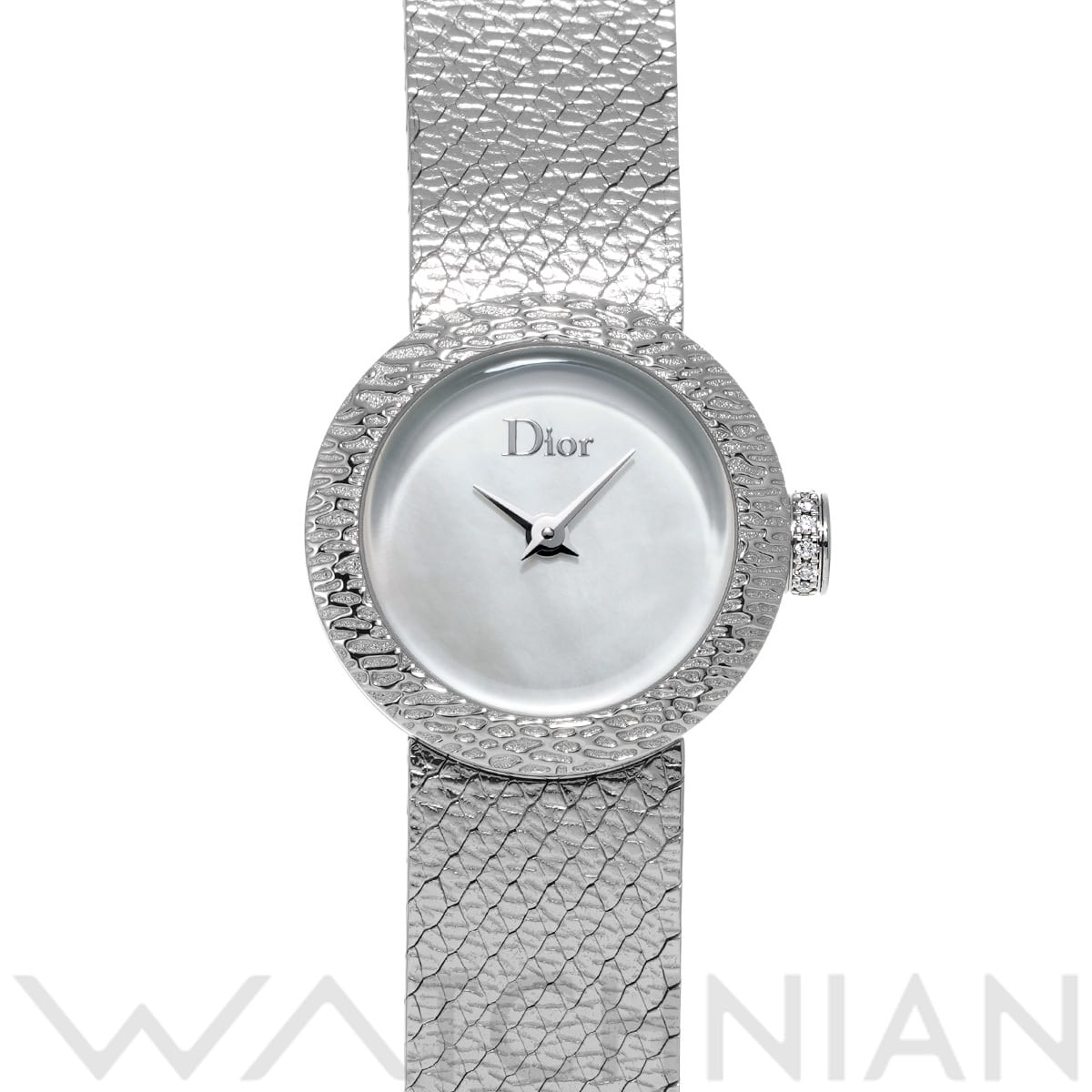 ディオール ラ ミニ デ ドゥ ディオール CD04011X1001 ホワイトシェル レディース 時計 【中古】【wristwatch】