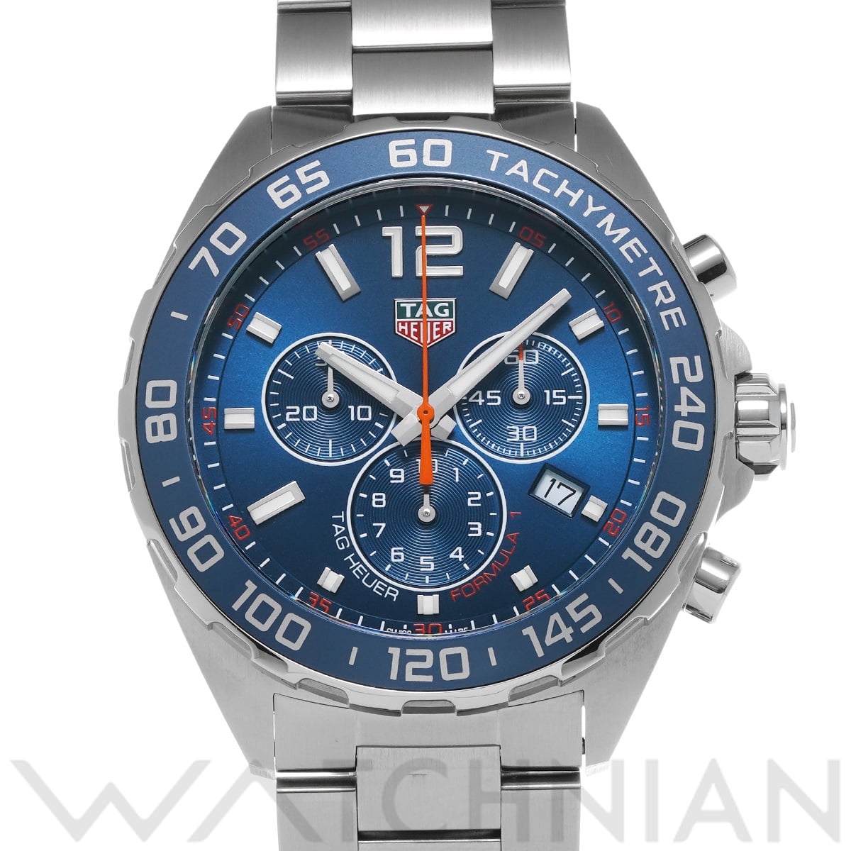 タグ ホイヤー フォーミュラ1 クォーツ クロノグラフ CAZ1014.BA0842 ブルー メンズ 時計 【中古】【wristwatch】