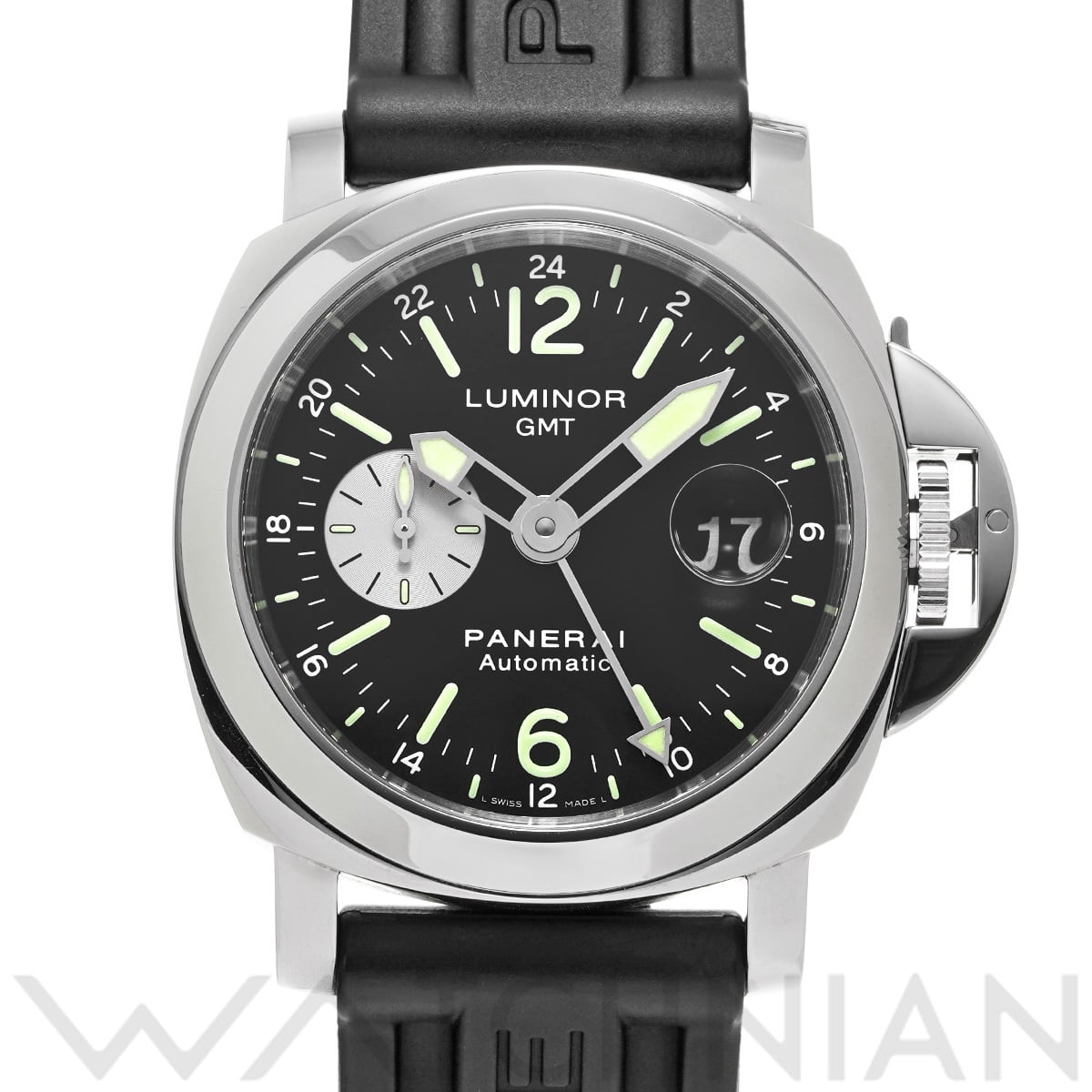 パネライ ルミノール GMT PAM00088 ブラック/シルバー メンズ 時計 【中古】【wristwatch】