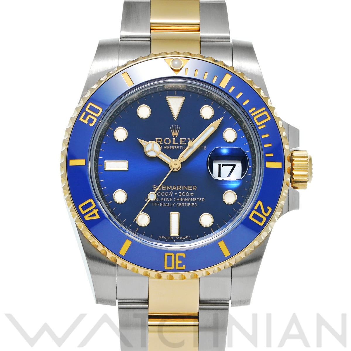 ロレックス サブマリーナ デイト 116613LB ブルー メンズ 時計 【中古】【wristwatch】