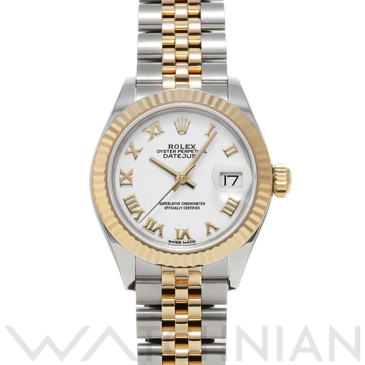 ロレックス レディ デイトジャスト 28 279173 ホワイト レディース 時計 【中古】【wristwatch】