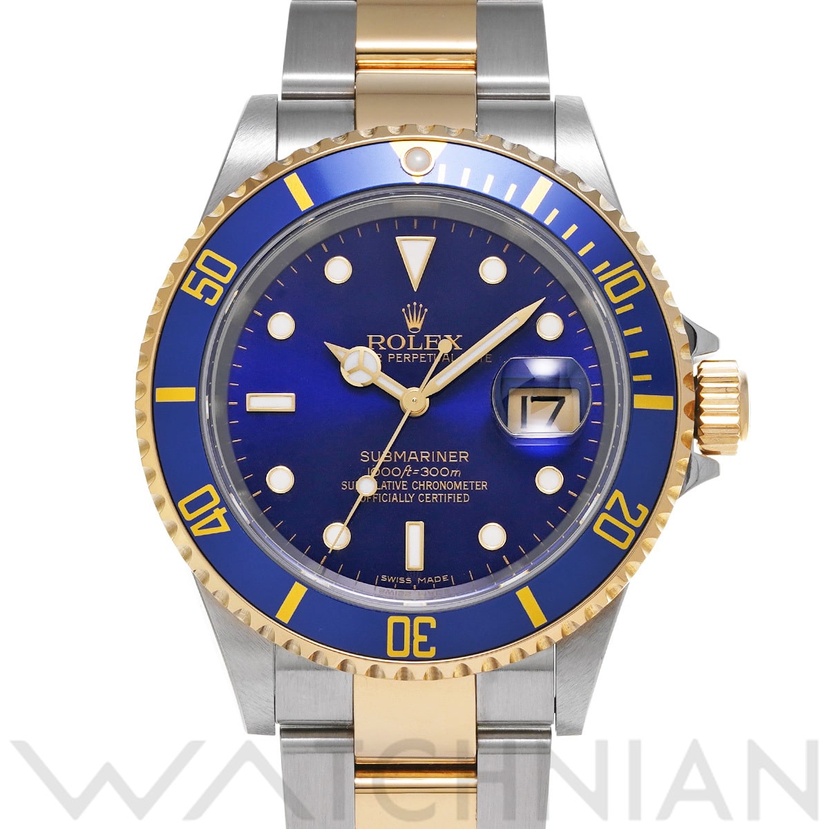 ロレックス サブマリーナ デイト 16613 ブルー メンズ 時計 【中古】【wristwatch】