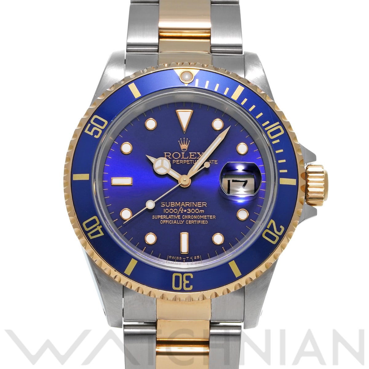 ロレックス サブマリーナ デイト 16613 ブルー メンズ 時計 【中古】【wristwatch】
