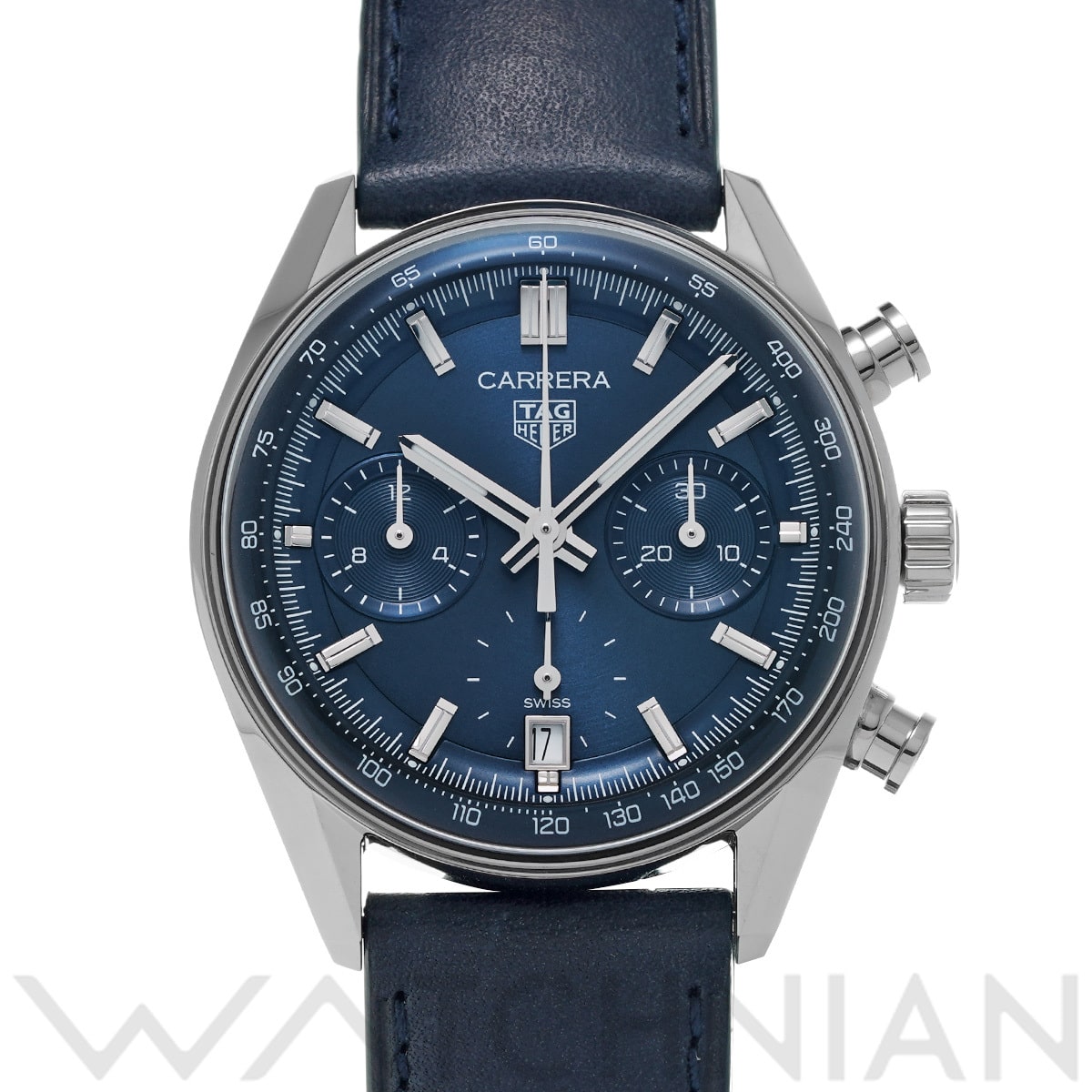 タグ ホイヤー カレラ キャリバーTH20-00 クロノグラフ CBS2212.FC6535 ブルー メンズ 時計 【中古】【wristwatch】