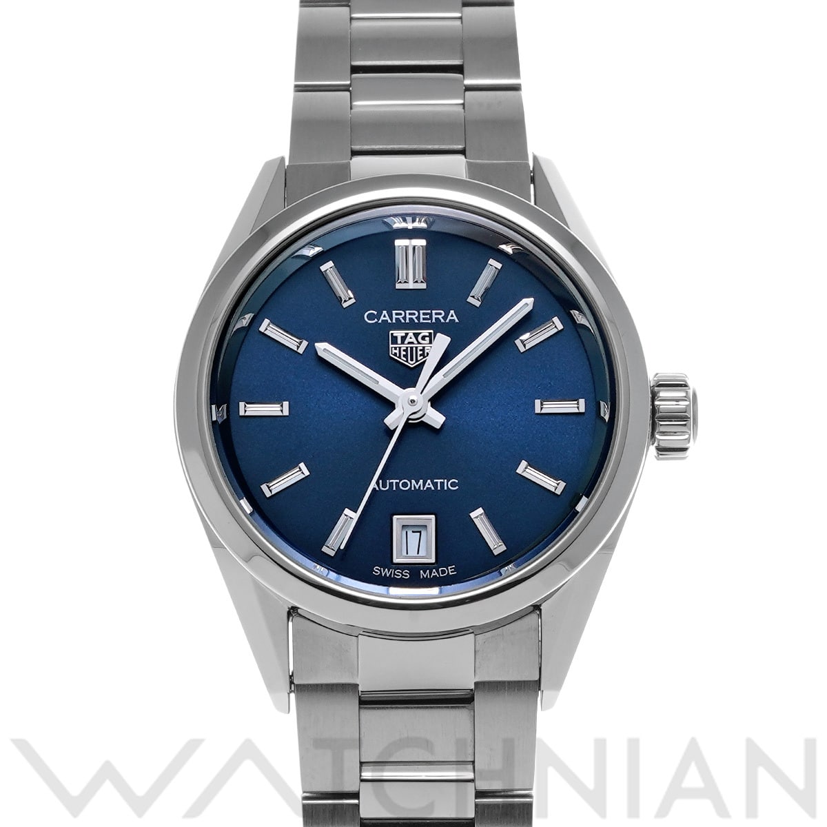タグ ホイヤー カレラ キャリバー9 WBN2411.BA0621 ブルー レディース 時計 【中古】【wristwatch】