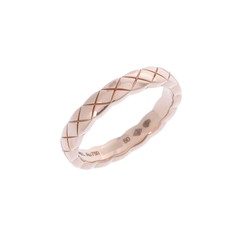 シャネル ココクラッシュリング ミニ #50 ゴールド J11785 K18ピンクゴールド PG レディース ジュエリー 【中古】【jewelry】