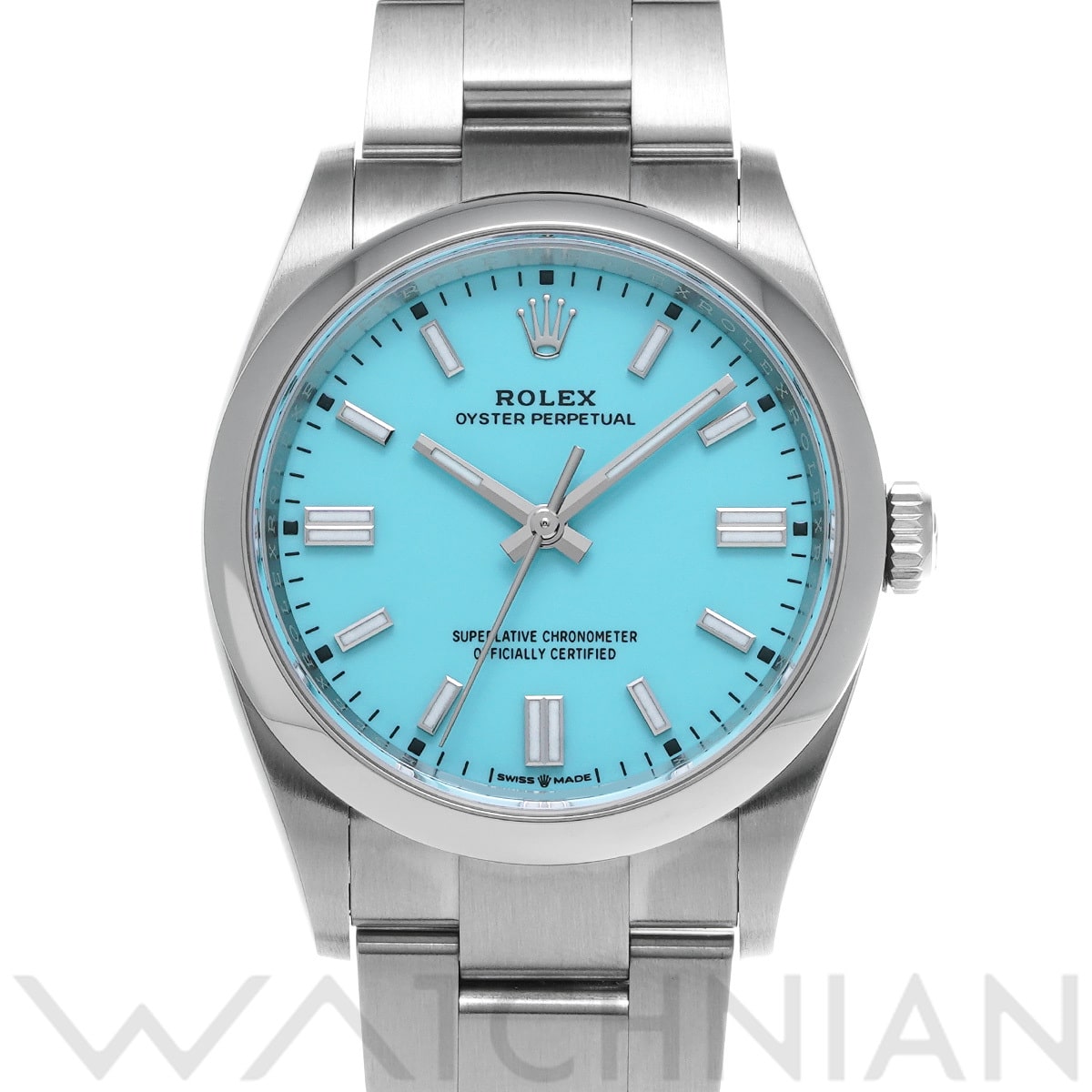 ロレックス オイスターパーペチュアル 36 126000 ターコイズブルー メンズ 時計 【中古】【wristwatch】