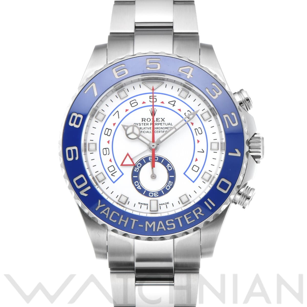 ロレックス ヨットマスターII 116680 ホワイト メンズ 時計 【中古】【wristwatch】