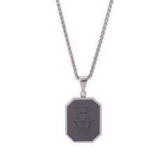 ハリー ウィンストン HWロゴ ネックレス 1PD シルバー K18ホワイトゴールド WG/ザリウム レディース ジュエリー 【中古】【jewelry】