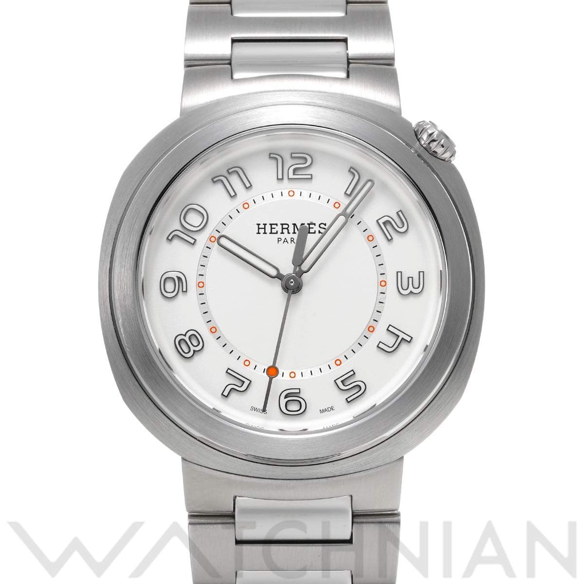 エルメス エルメス カット GM W403190WW00 シルバーオパーリン レディース 時計 【新品】【wristwatch】