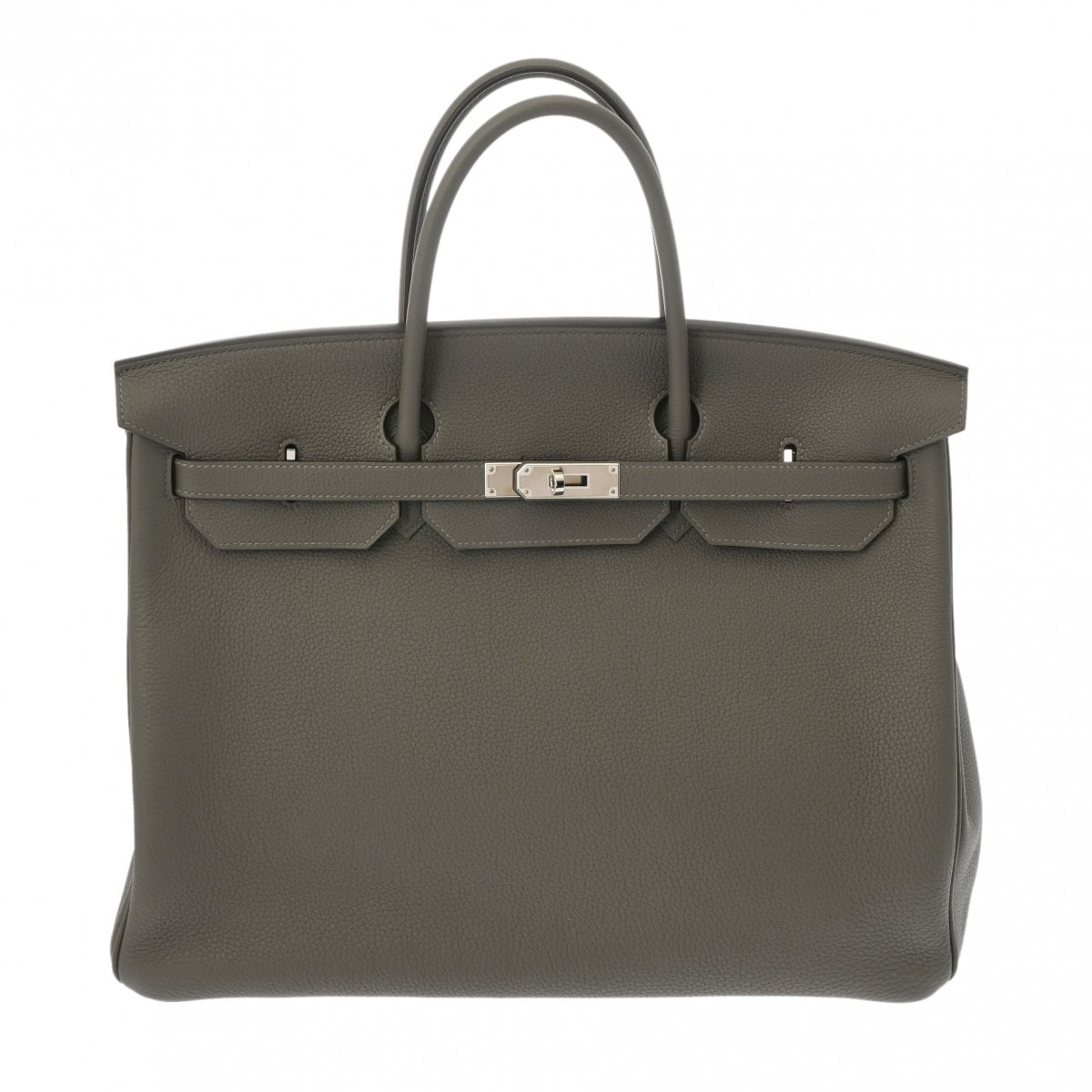 エルメス バーキン 40 グリメイヤー/パラジウム金具 トゴ ユニセックス バッグ 【中古】【bag】