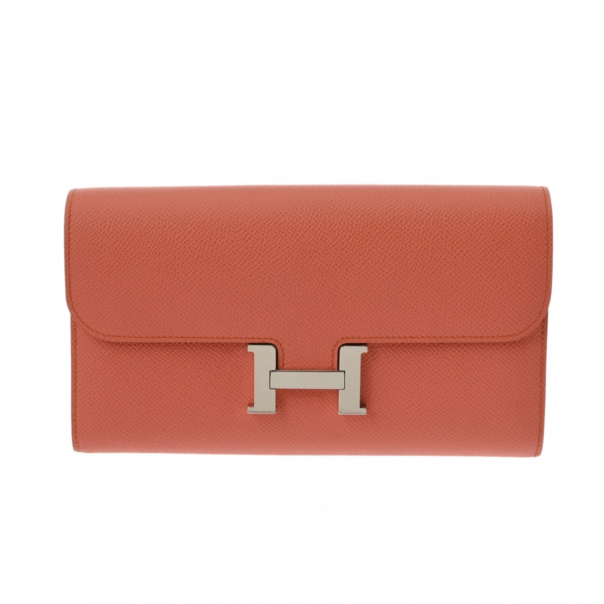 エルメス コンスタンスロング クレヴェット/パラジウム金具 ヴォーエプソン ユニセックス 財布 【中古】【purse】