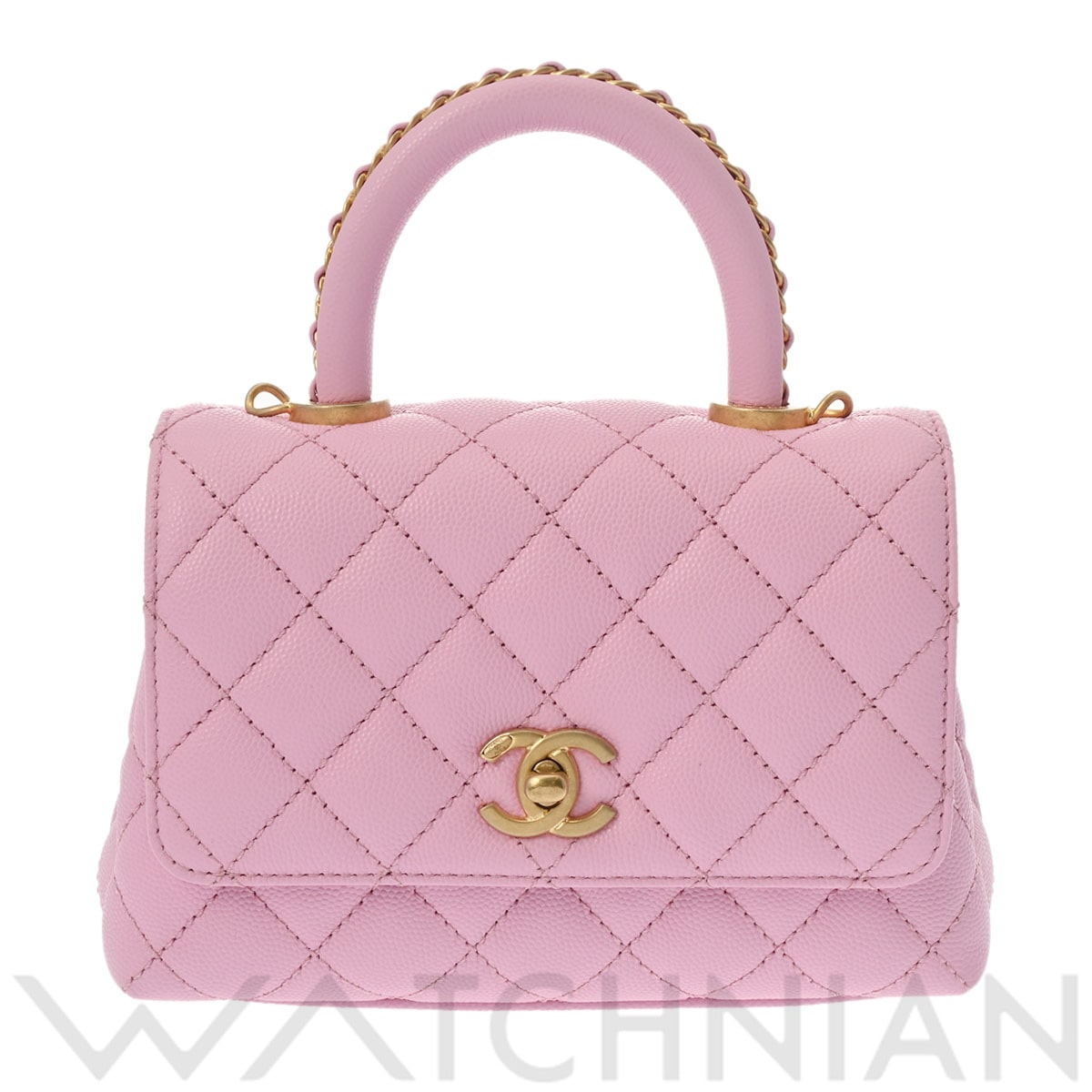 シャネル ココハンドル XXS ピンク AS2215 グレインドカーフスキン レディース バッグ 【中古】【bag】