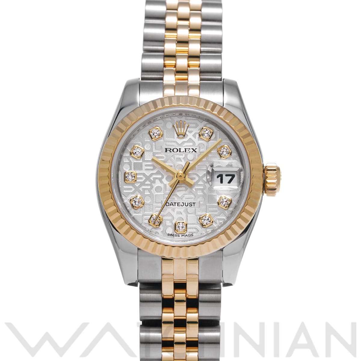 ロレックス デイトジャスト 179173G シルバーコンピュータ/ダイヤモンド レディース 時計 【中古】【wristwatch】