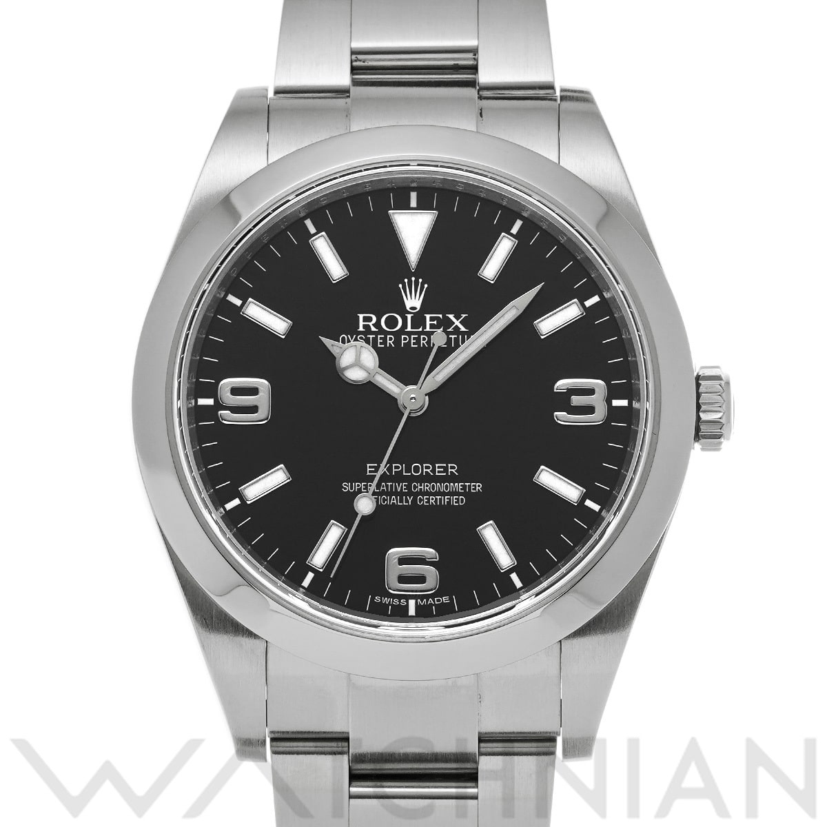 ロレックス エクスプローラー 214270 ブラック メンズ 時計 【中古】【wristwatch】
