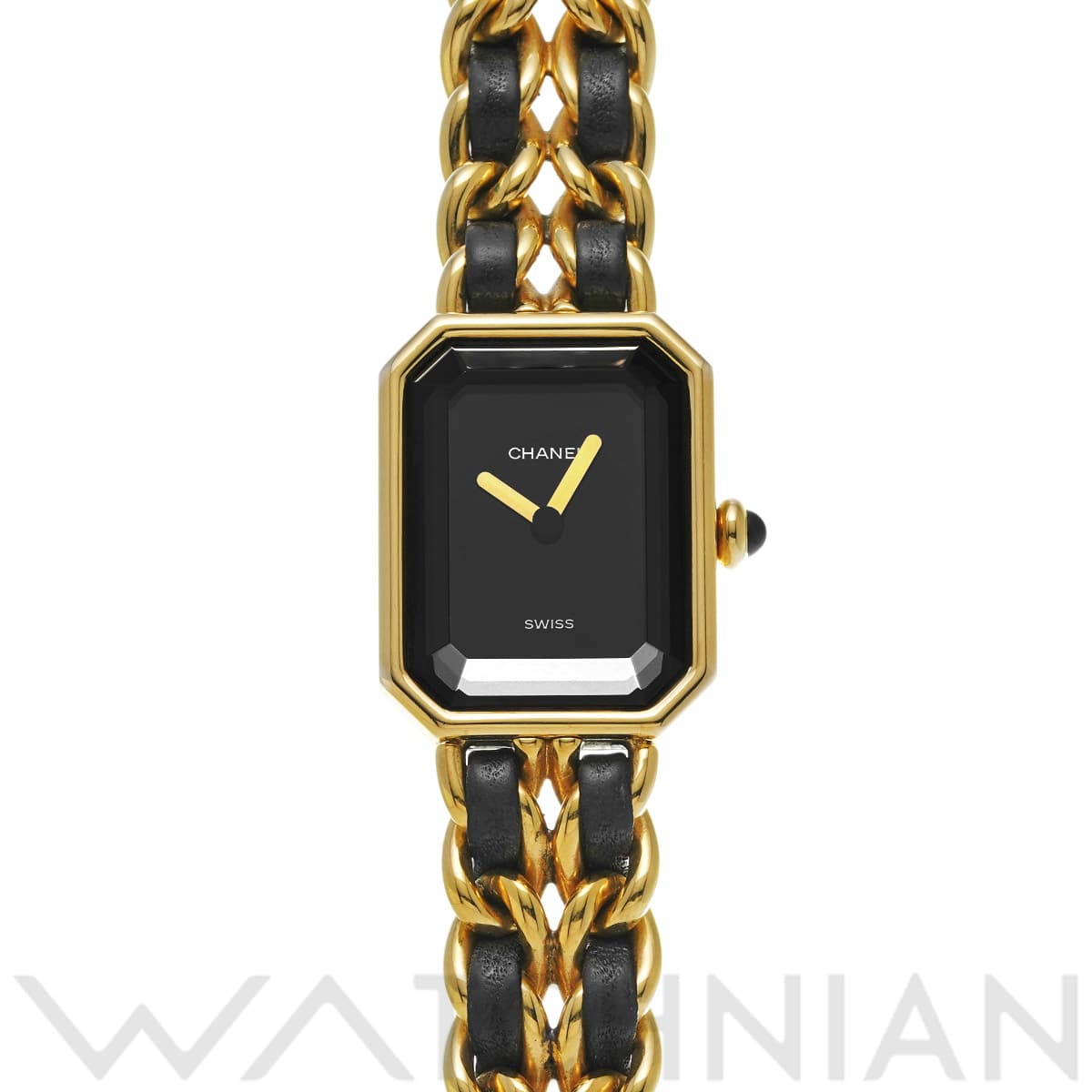 シャネル プルミエール S H0001 ブラック レディース 時計 【中古】【wristwatch】