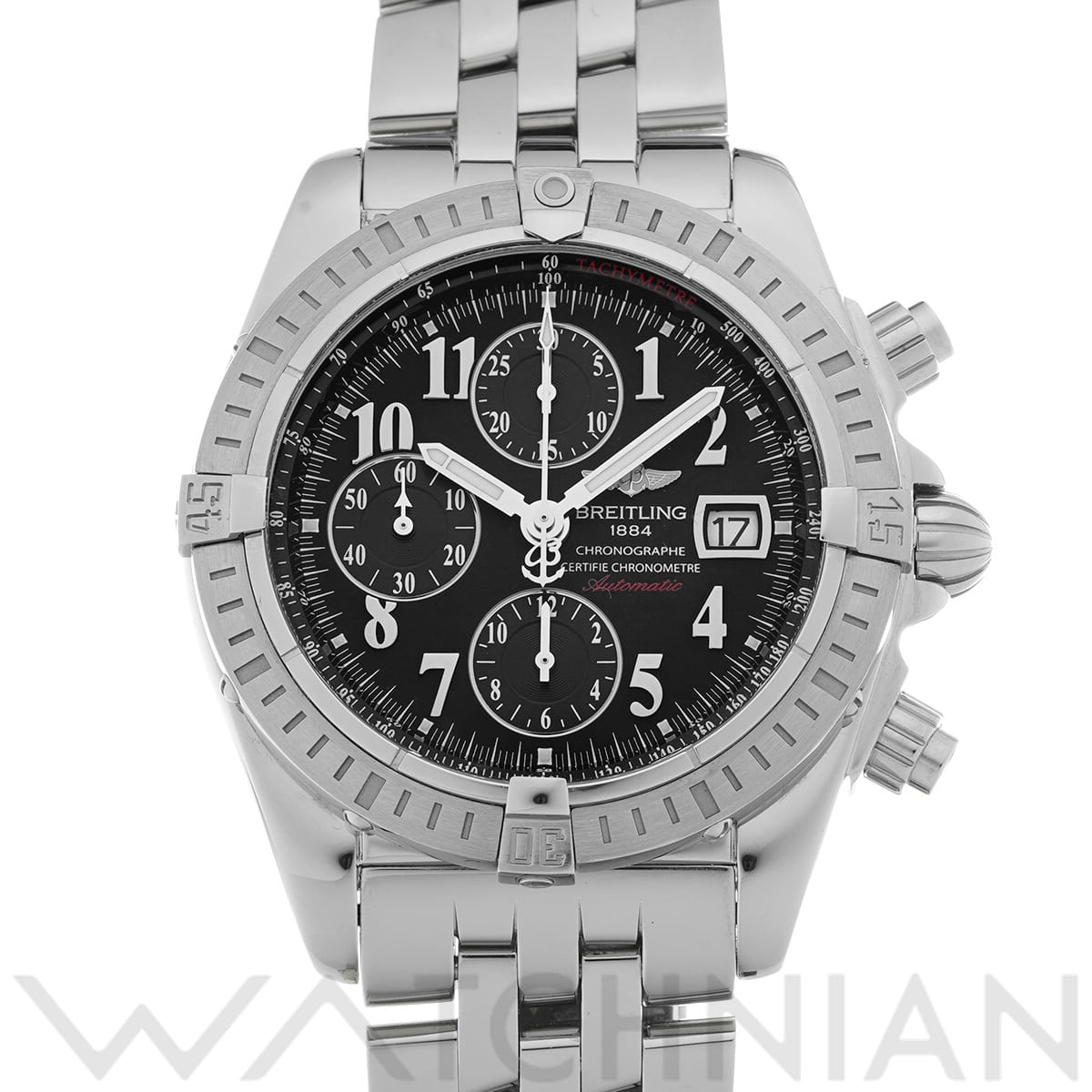 ブライトリング クロノマット エボリューション A156B15PA ブラック メンズ 時計 【中古】【wristwatch】