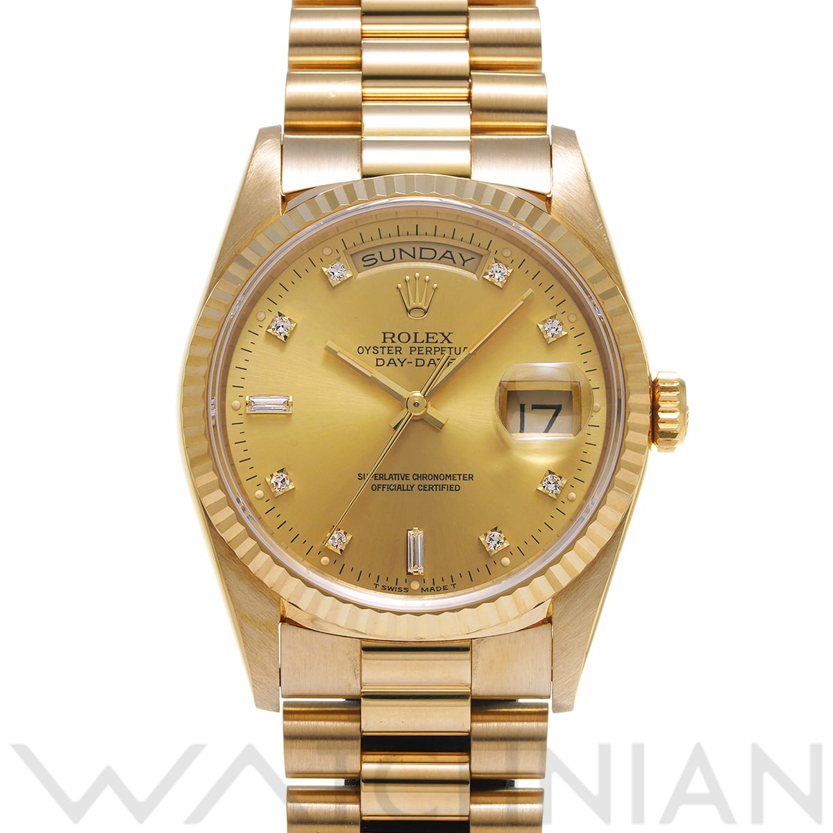ロレックス デイデイト 18238 シャンパン メンズ 時計 【中古】【wristwatch】