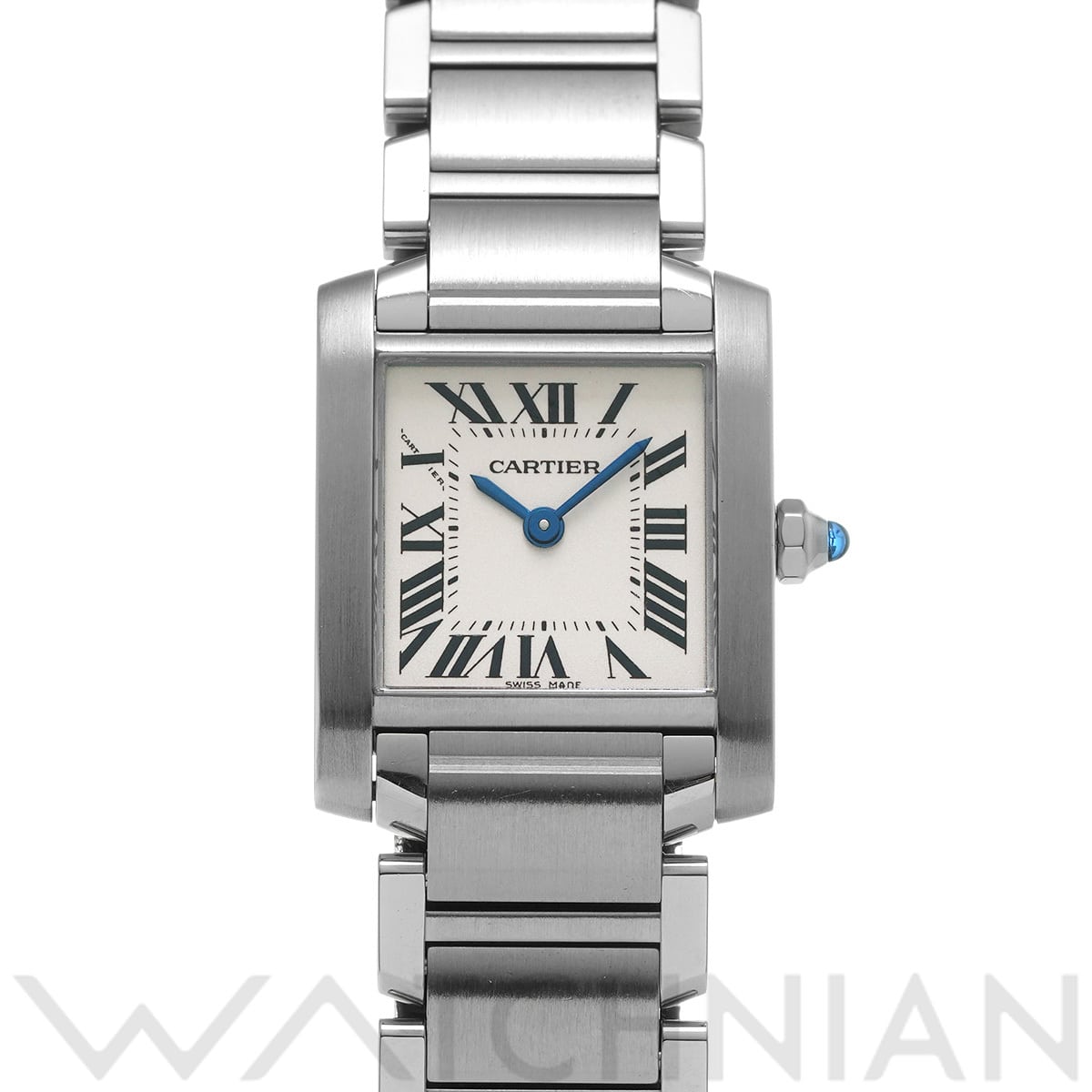 カルティエ タンクフランセーズ SM W51008Q3 シルバー レディース 時計 【中古】【wristwatch】