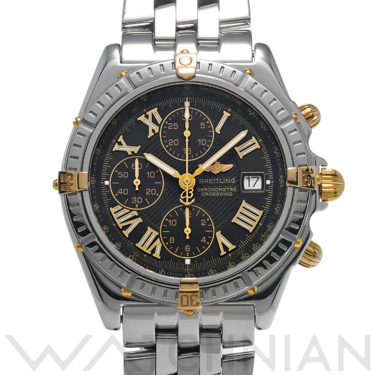 ブライトリング クロスウィンド ビコロ B149B12PA ブラック メンズ 時計 【中古】【wristwatch】