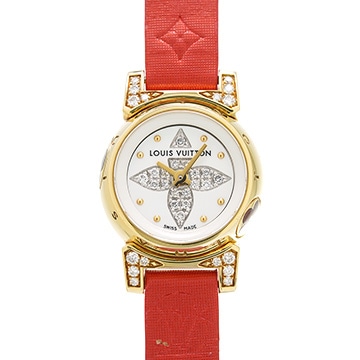 ルイ ヴィトン タンブール ビジュ Q151L1 ホワイトシェル/ダイヤモンド レディース 時計 【中古】【wristwatch】