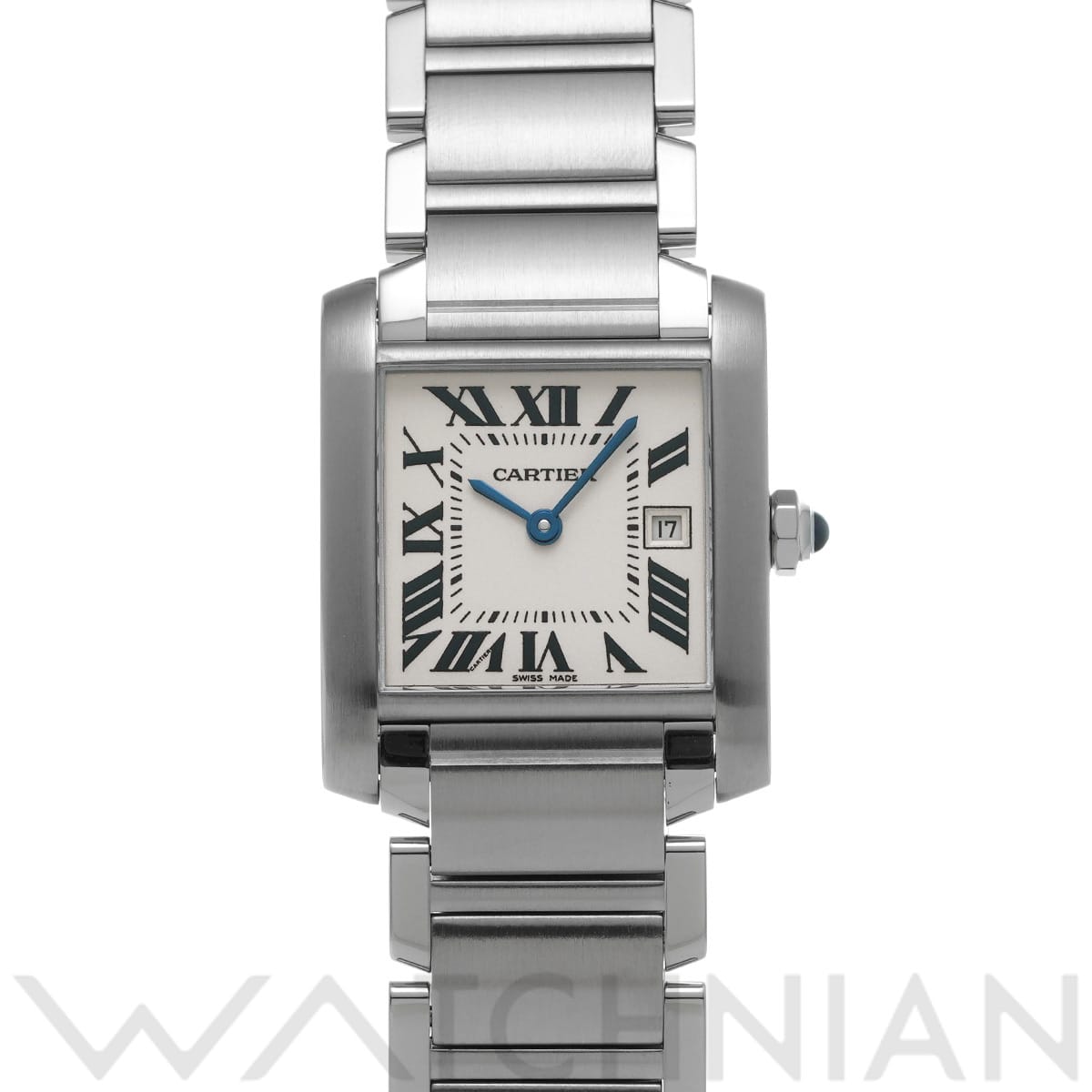 カルティエ タンク フランセーズ MM W51011Q3 シルバー ユニセックス 時計 【中古】【wristwatch】