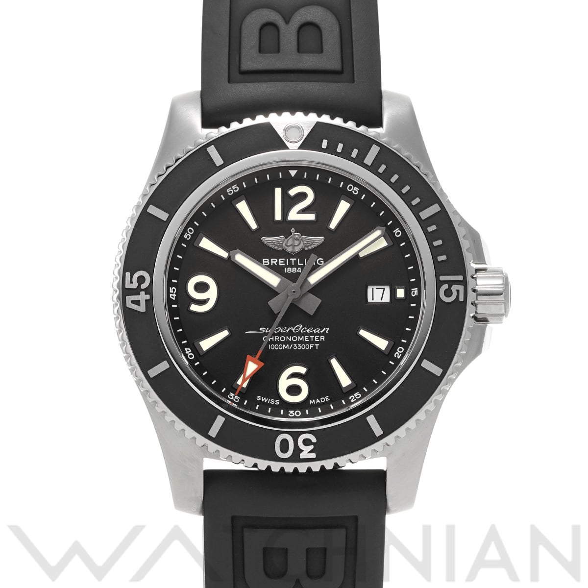 ブライトリング スーパーオーシャン オートマチック 44 A17367D71B1S2 ブラック メンズ 時計 【中古】【wristwatch】
