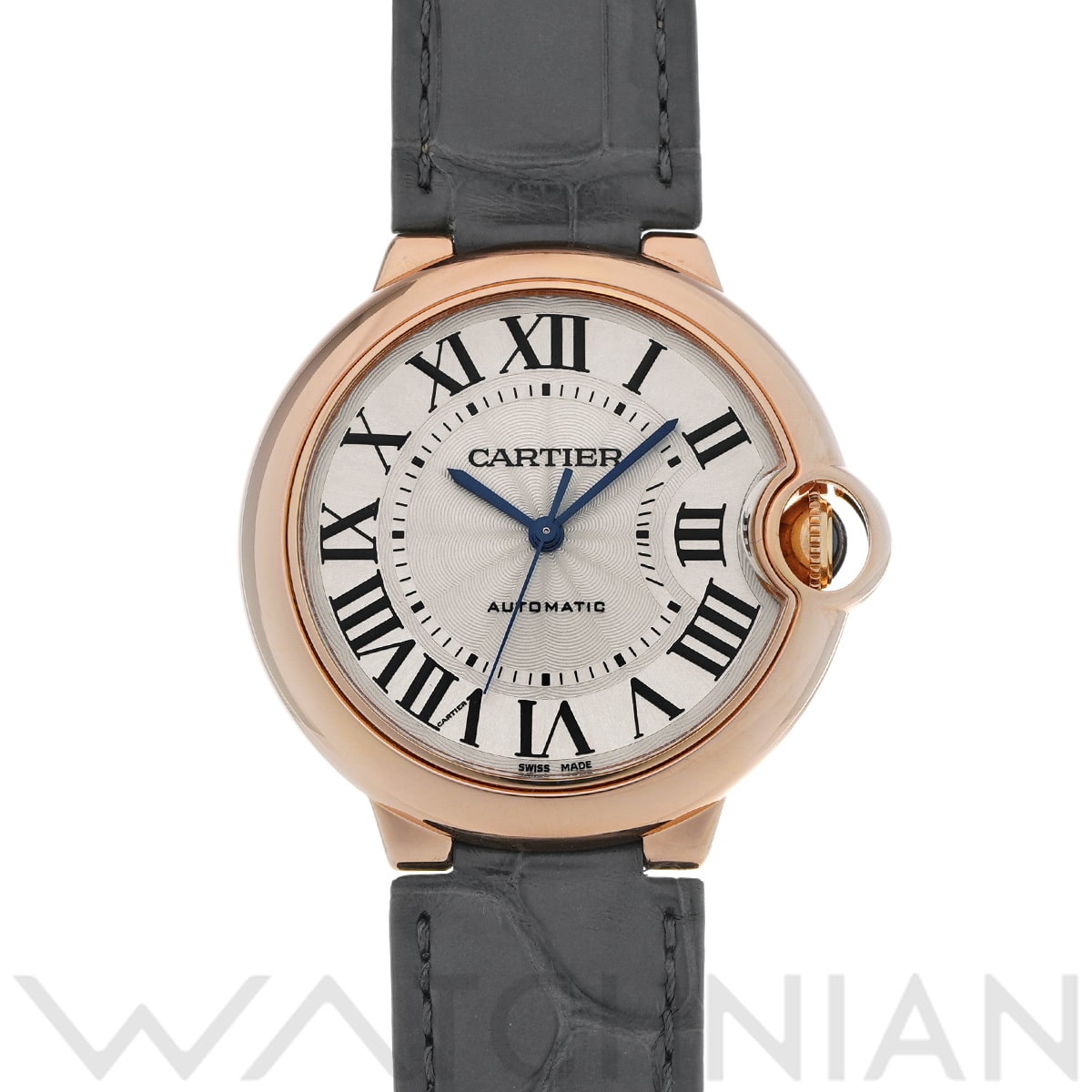 カルティエ バロンブルー ドゥ カルティエ 36mm WGBB0009 シルバー レディース 時計 【中古】【wristwatch】
