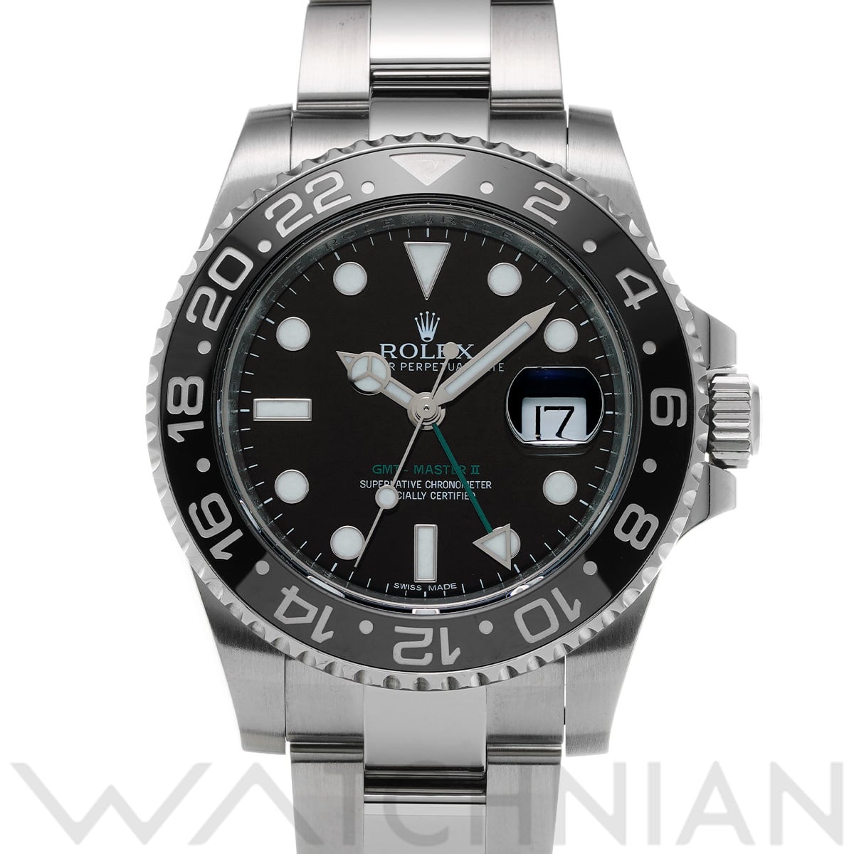 ロレックス GMTマスターII 116710LN ブラック メンズ 時計 【中古】【wristwatch】