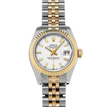 ロレックス デイトジャスト 179173 ホワイト レディース 時計 【中古】【wristwatch】